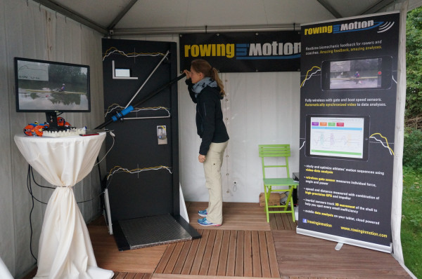 The full stand. We gave a way lots of cool Rowing in Motion boat straps. 