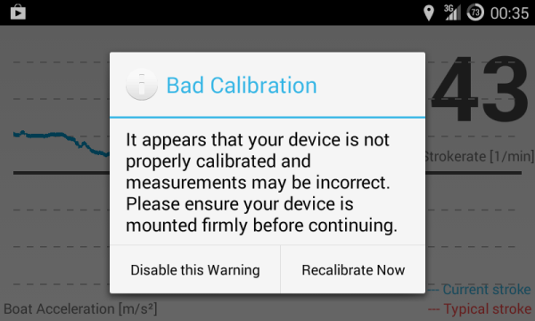 Bad Calibration Warning